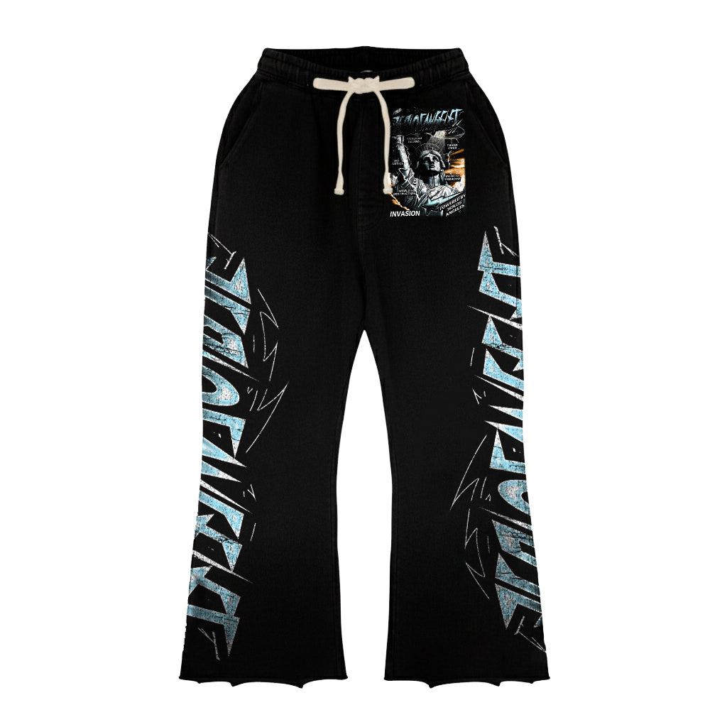 No Justice Long-Sleeve T-Shirt & Flare Sweatpants Full Set