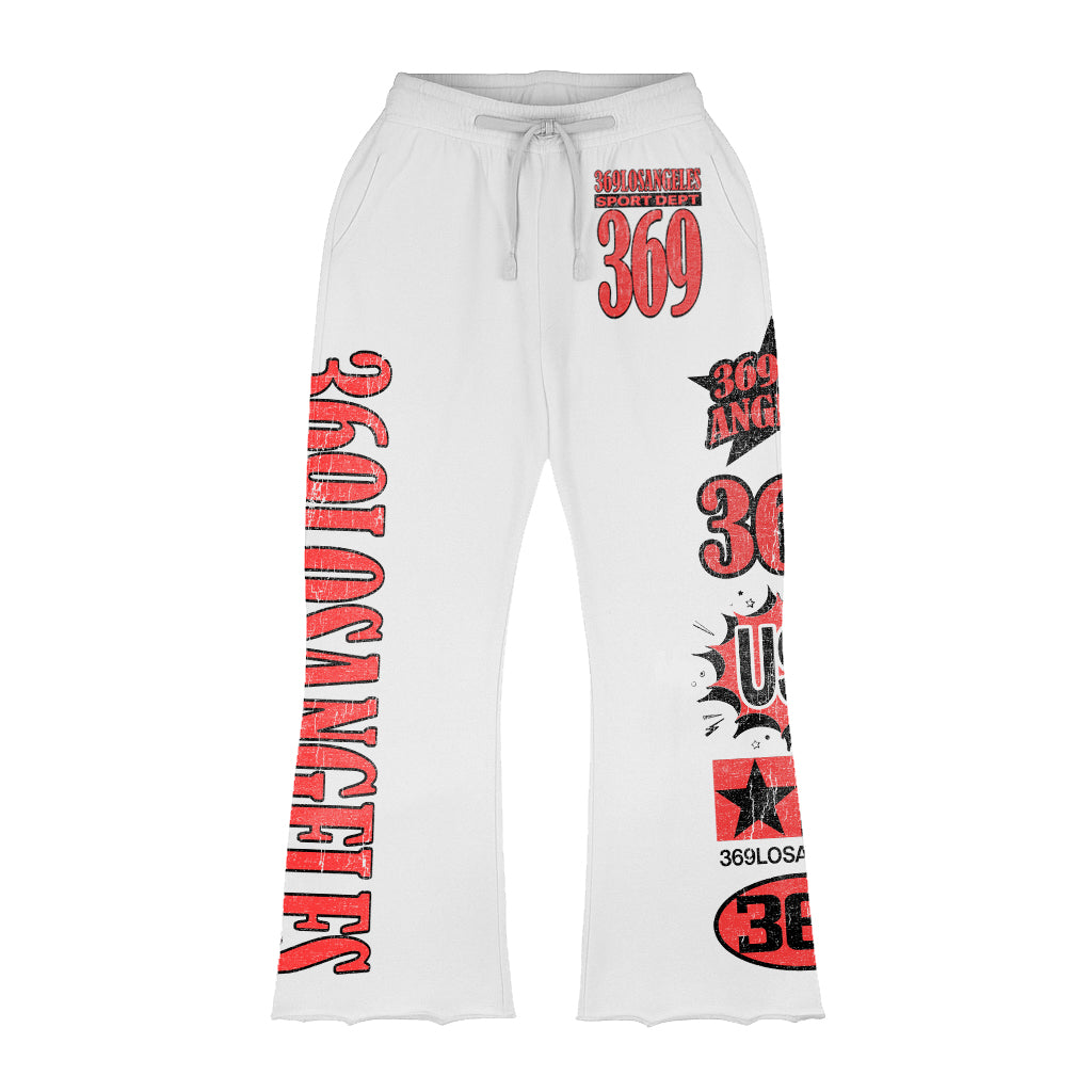 Sport Dept. Long-Sleeve T-Shirt & Flare Sweatpants Full Set