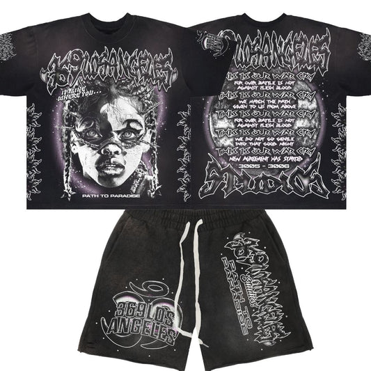 War Cry T-Shirt &  Sweatshorts Full Set