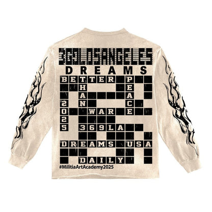 Dreams Long-Sleeve T-Shirt & Flare Sweatpants Full Set