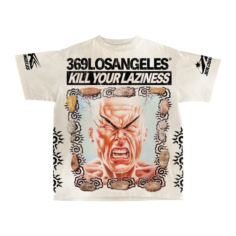 Laziness Short-Sleeve T-Shirt & Flare Sweatpants Full Set