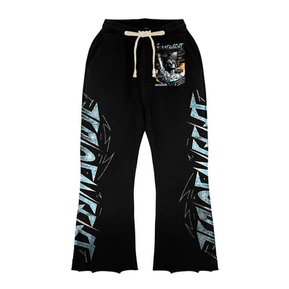No Justice Long-Sleeve T-Shirt & Flare Sweatpants Full Set