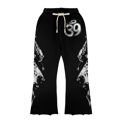 Path To Paradise Long-Sleeve T-Shirt & Flare Sweatpants Full Set